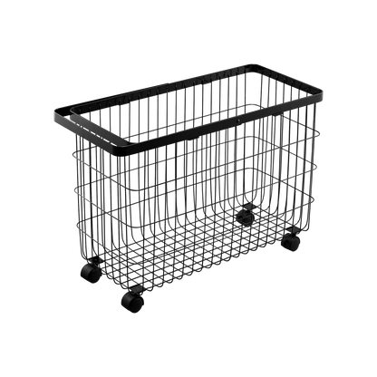 Rolling Wire Basket (14.8" H) - Steel