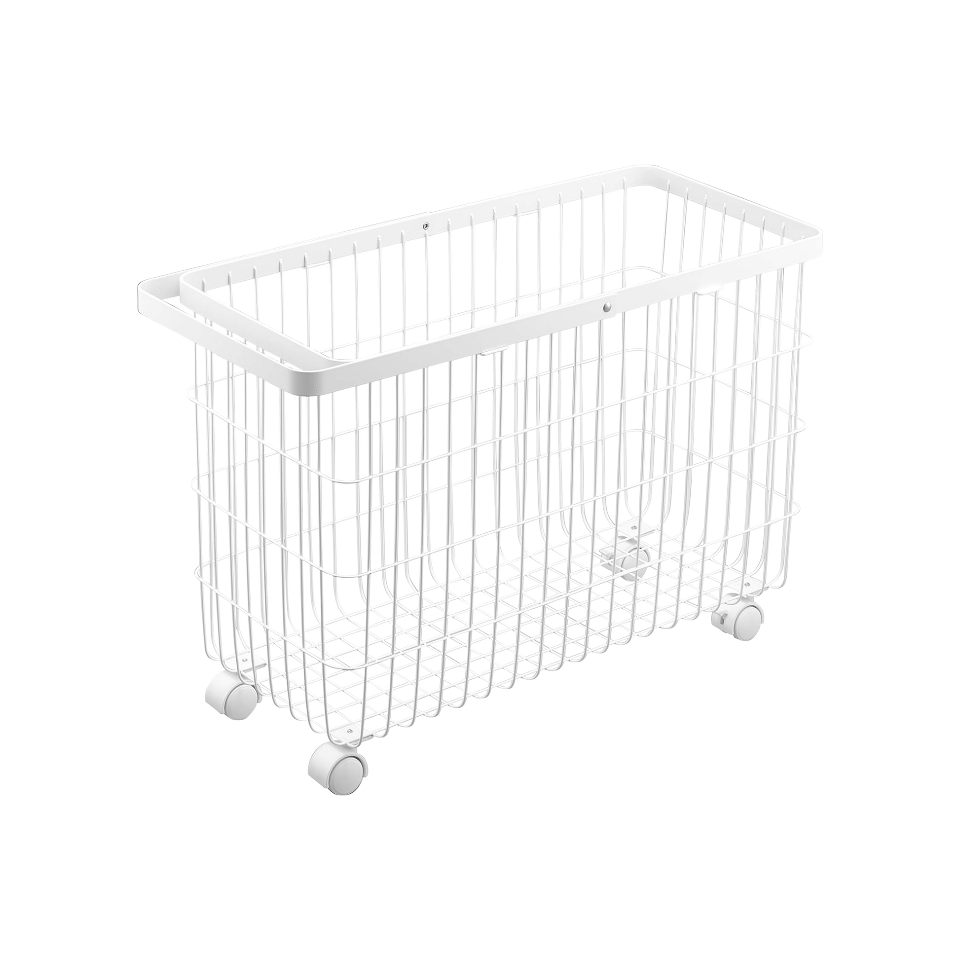 Rolling Wire Basket (14.8" H) - Steel