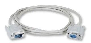 Rs-232 Serial Cable - Shielded, Pvc, Molded, Db9 Male/Female With Thumbscrews, 2 Bbx-Bc00232