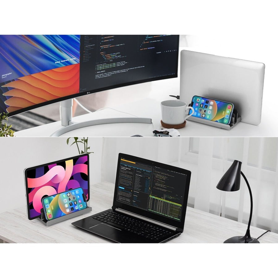 SIIG USB-C Laptop Stand W/ 4K Docking Station - Unique multitasks design for foldable
