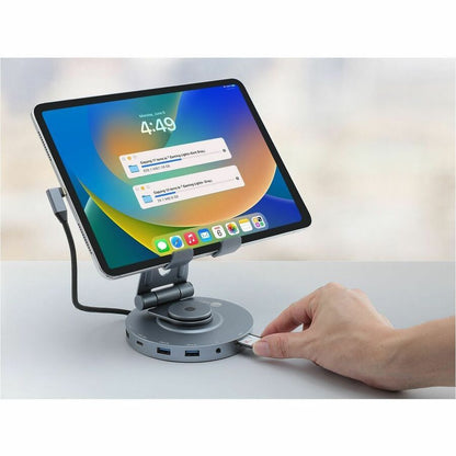 SIIG USB-C Multitask Hub Stand Holder - Tablets/Phones Stand - HDMI 4K60Hz - PD 100W -