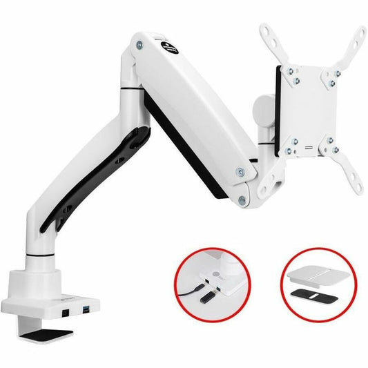 SIIG Ultra Heavy Duty Single Monitor Arm Desk Mount - 17" to 57" - Weight Between 4.4 - 59.5 lbs - VESA 75/100/200mm