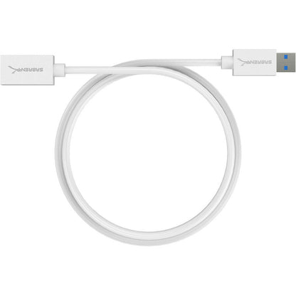 Sabrent 22Awg Usb 3.0 Extension Cable - A-Male To A-Female [White] 6 Feet