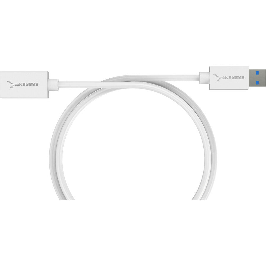 Sabrent 22Awg Usb 3.0 Extension Cable - A-Male To A-Female [White] 6 Feet