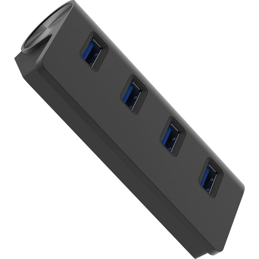 Sabrent 4 Port Aluminum Usb 3.0 Hub (30" Cable) | Black