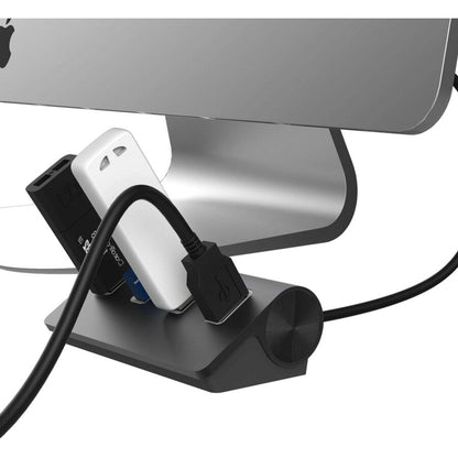 Sabrent 4 Port Aluminum Usb 3.0 Hub (30" Cable) | Black