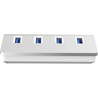 Sabrent 4 Port Aluminum Usb 3.0 Hub (30" Cable) | Silver