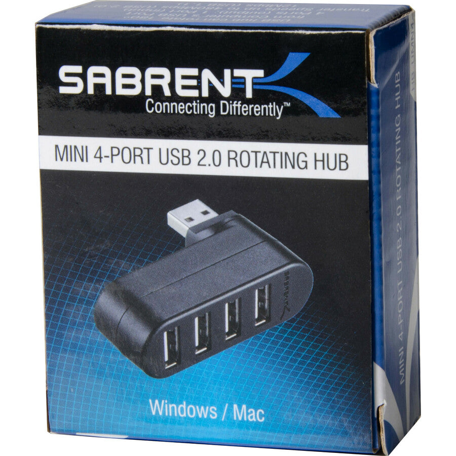 Sabrent 4-Port Usb 2.0 Rotatable Hub