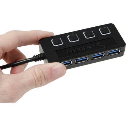 Sabrent 4-Port Usb 3.0 Hub With Power Adapter