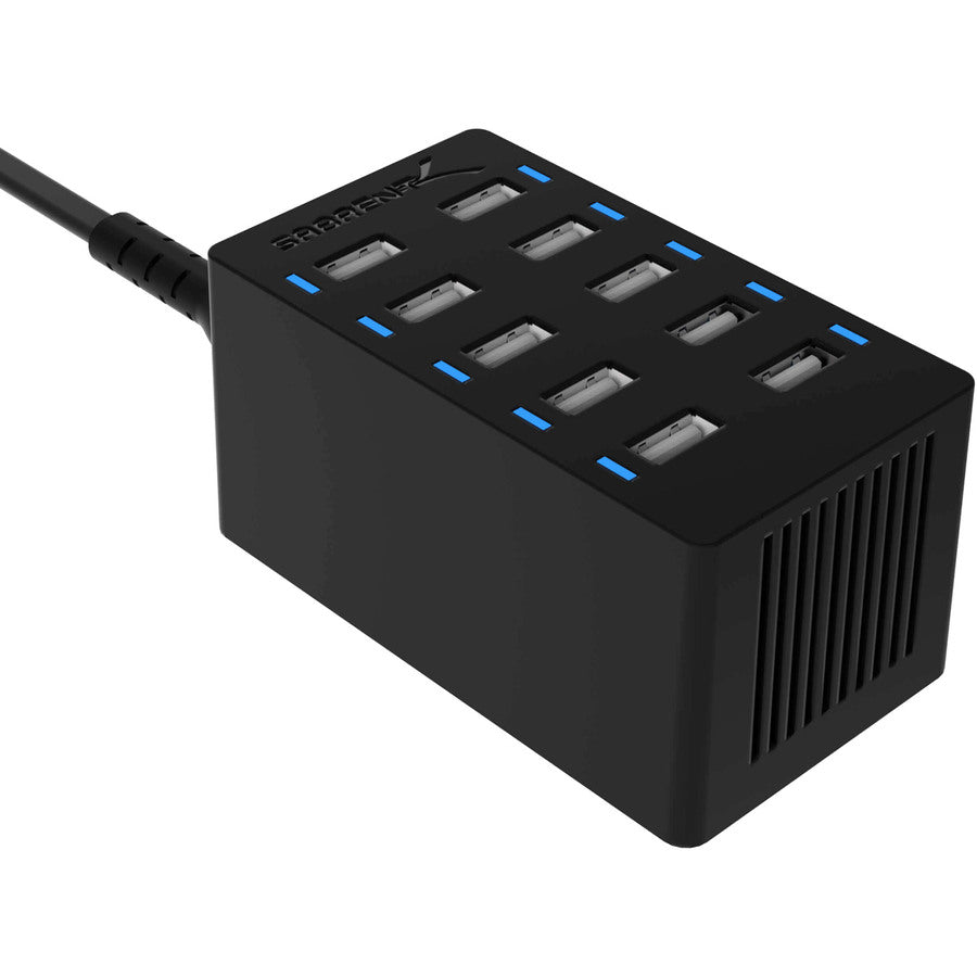 Sabrent 60 Watt (12 Amp) 10-Port Desktop Usb Rapid Charger Ax-Tpcs-Pk40