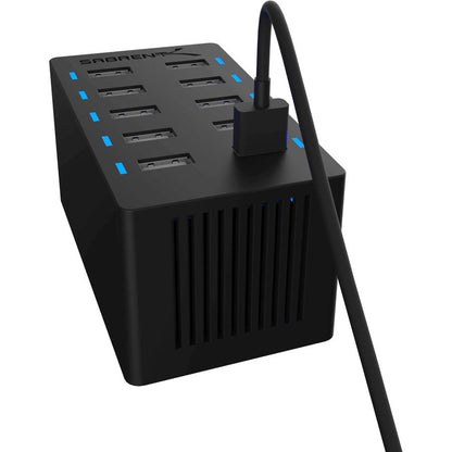 Sabrent 60 Watt (12 Amp) 10-Port Desktop Usb Rapid Charger Ax-Tpcs-Pk40