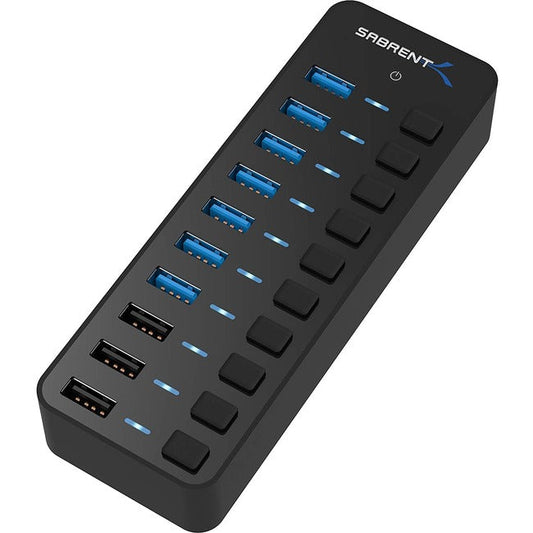 Sabrent 7 USB 3.0 Port + 3 Smart Charging Ports Hub HB-B7C3