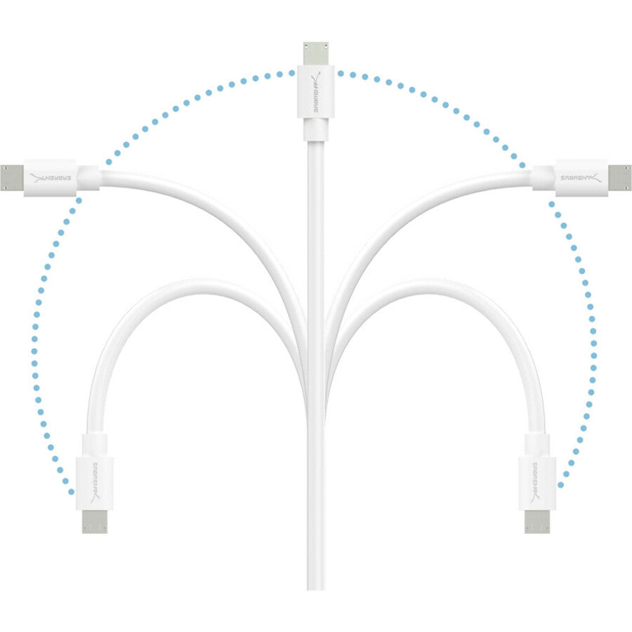 Sabrent Cb-M63W Synch/Charge Micro-Usb/Usb Data Transfer Cable