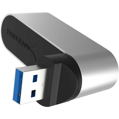 Sabrent Premium 3-Port Aluminum Mini Usb 3.0 Rotatable Hub [90&Deg;/180&Deg; Degree Rotatable]