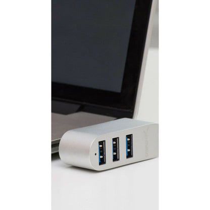 Sabrent Premium 3-Port Aluminum Mini Usb 3.0 Rotatable Hub [90&Deg;/180&Deg; Degree Rotatable]