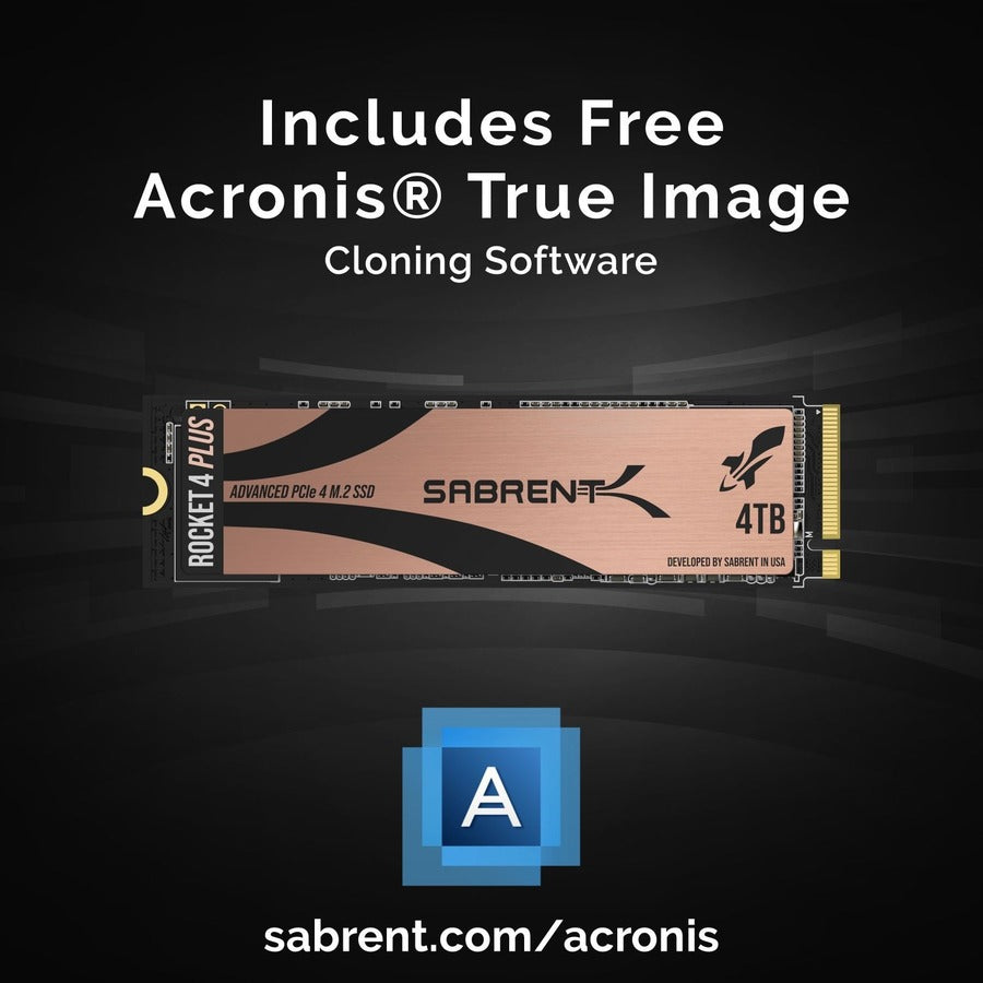 Sabrent Rocket 4 Plus Sb-Rkt4P-4Tb 4 Tb Solid State Drive - M.2 2280 Internal - Pci Express Nvme (Pci Express Nvme 4.0 X4)