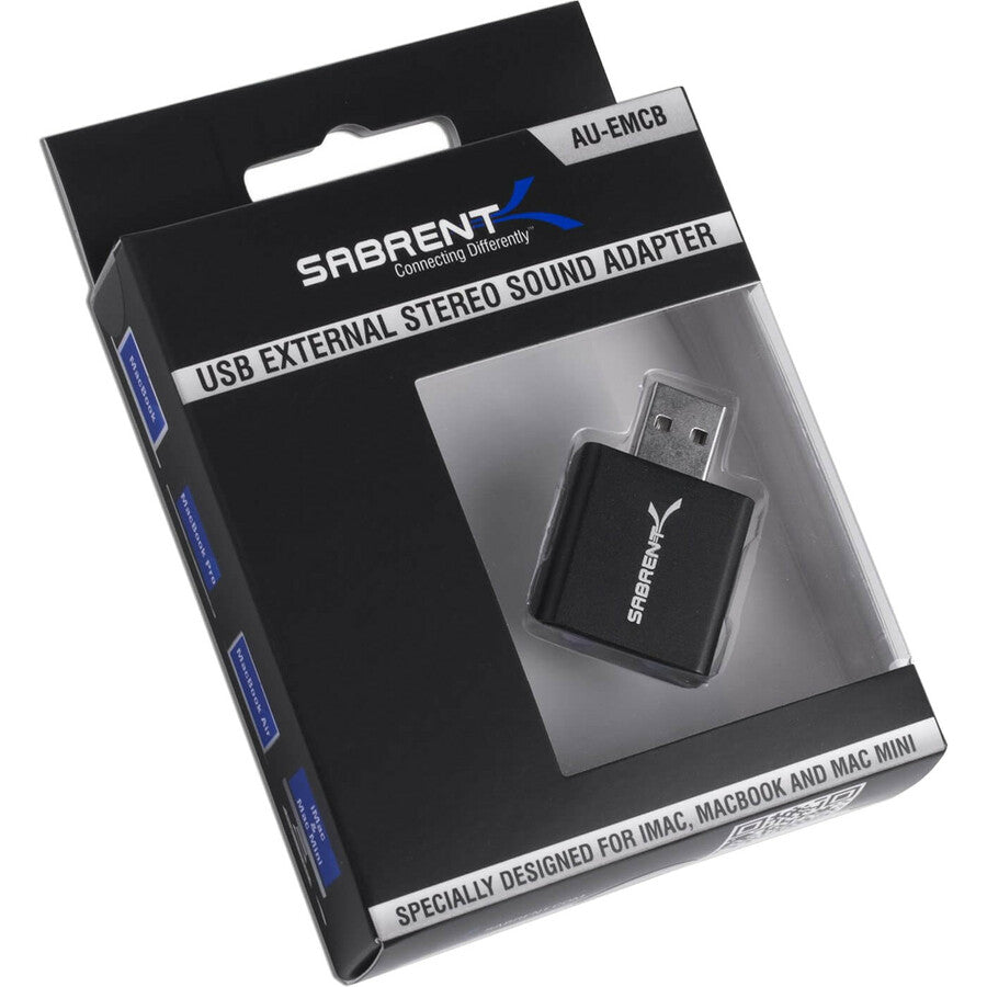 Sabrent Usb Aluminum External Stereo Sound Adapter | Black