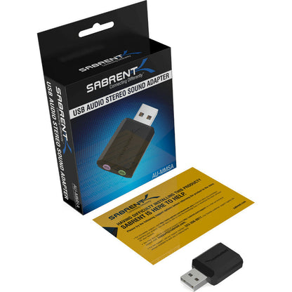 Sabrent Usb External Stereo 3D Sound Adapter | Black