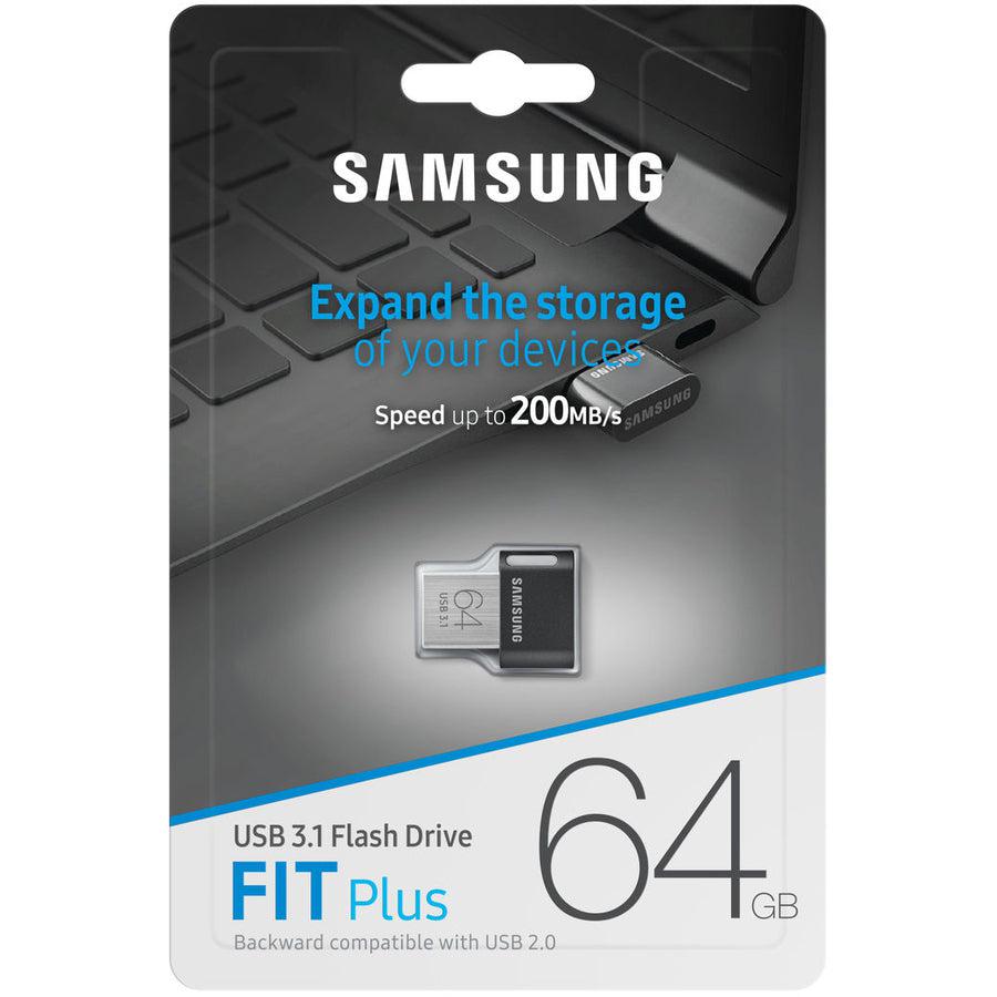 Samsung 128Gb Fit Plus Usb 3.1 Flash Drive, Speed Up To 300Mb/S (Muf-128Ab/Am)