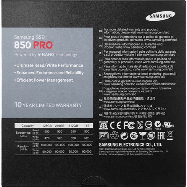 Samsung 850 Pro - 2Tb,Open Box Tested See Wty Notes