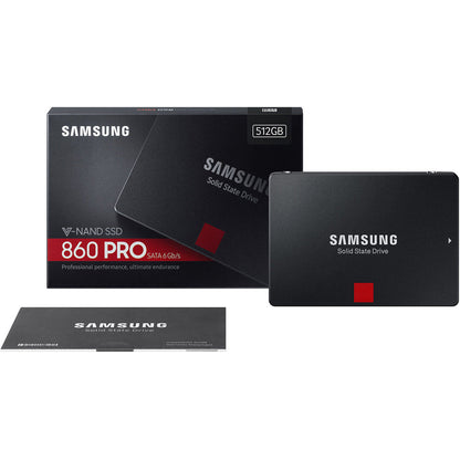 Samsung 860 Pro Mz-76P512Bw 512 Gb Solid State Drive - 2.5" Internal - Sata (Sata/600)