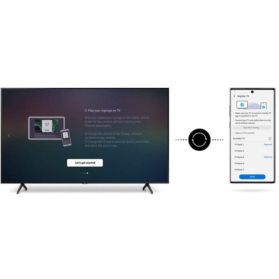 Samsung Be70T-H Signage Display Digital Signage Flat Panel 177.8 Cm (70") Led Wi-Fi 250 Cd/M² 4K Ultra Hd Grey 16/7