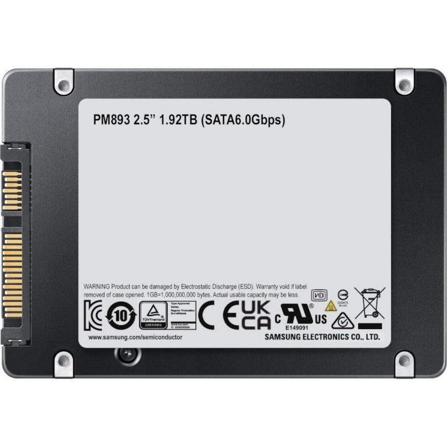 Samsung-Imsourcing Pm893 1.92 Tb Solid State Drive - 2.5" Internal - Sata (Sata/600)