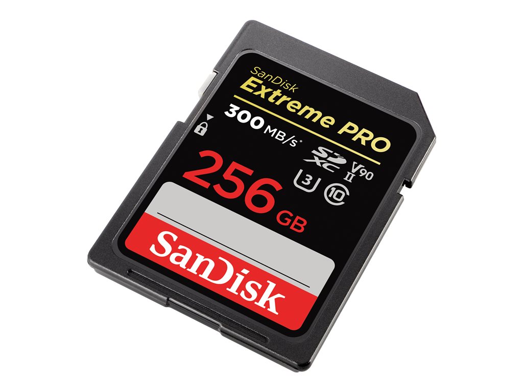 SanDisk Extreme Pro - Flash memory card - 256 GB - Video Class V90 / U