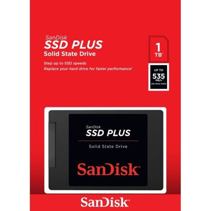 Sandisk Ssd Plus 1 Tb Solid State Drive - 2.5" Internal - Sata (Sata/600)