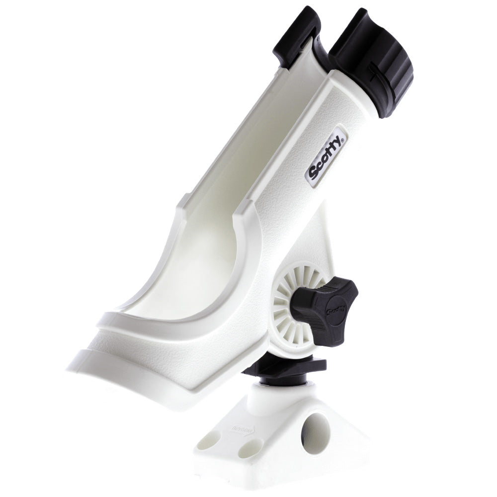 Scotty Powerlock Rod Holder White w/241 Side/Deck Mount