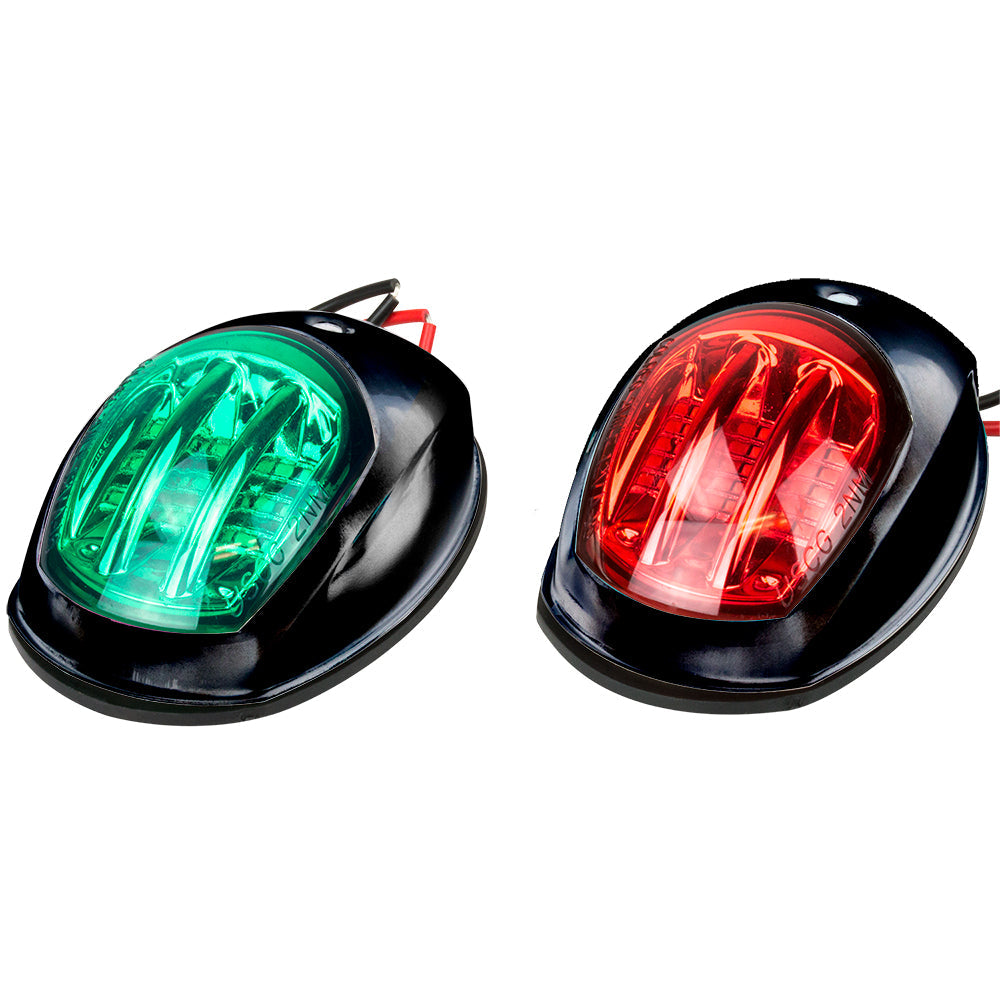 Sea-Dog Black LED Navigation Lights - Port &amp; Starboard