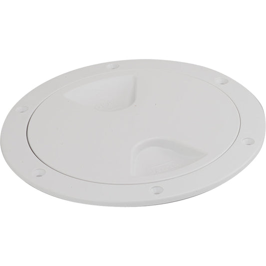 Sea-Dog Screw-Out Deck Plate - White - 5"