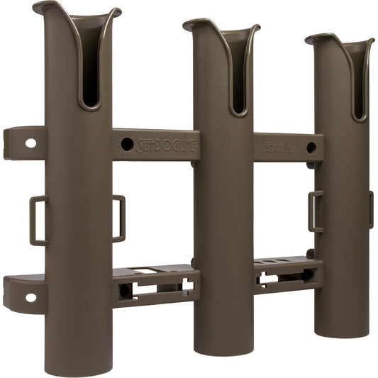 Sea-Dog Triple Threat Three Pole Rod Holder - Flat Dark Earth