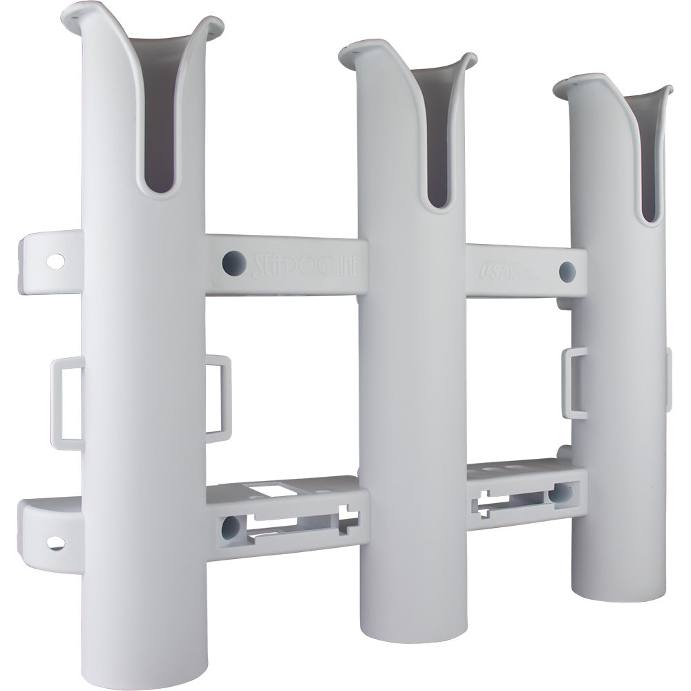 Sea-Dog Triple Threat Three Pole Rod Holder - White