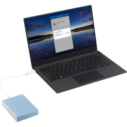 Seagate Backup Plus 4Tb Portable Hard Drive - 2.5" External - Light Blue (Sthp4000402)