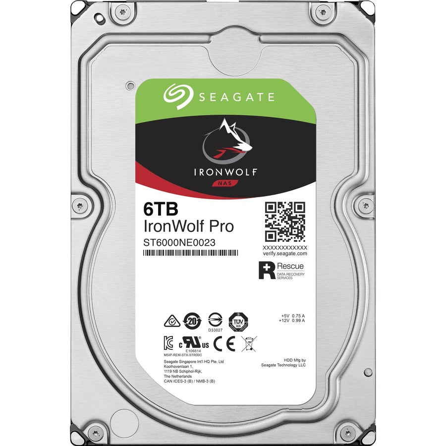 Seagate-Imsourcing Ironwolf Pro St6000Ne0023 6 Tb Hard Drive - 3.5" Internal - Sata (Sata/600)