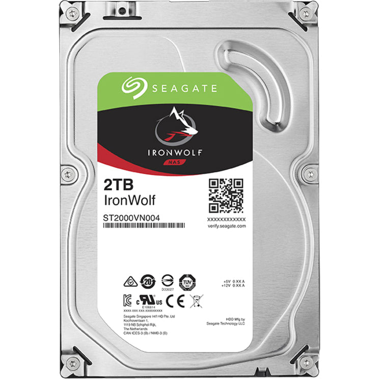 Seagate Ironwolf St2000Vn004 2 Tb Hard Drive - 3.5" Internal - Sata (Sata/600) - Conventional Magnetic Recording (Cmr) Method St2000Vn004-20Pk