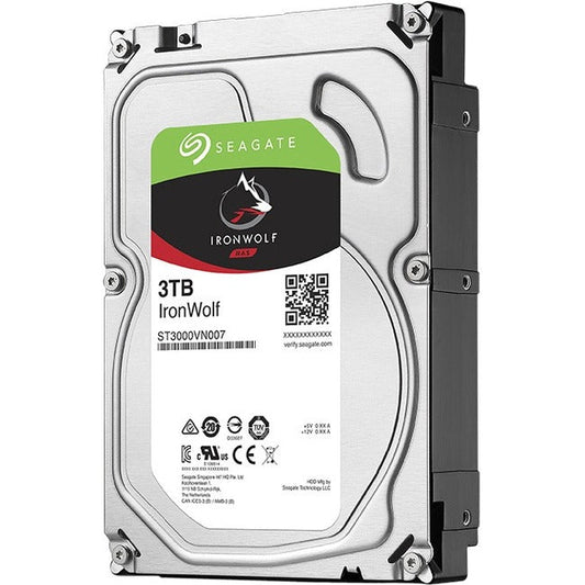 Seagate Ironwolf St3000Vn007 3 Tb Hard Drive - 3.5" Internal - Sata (Sata/600) - Conventional Magnetic Recording (Cmr) Method St3000Vn007-20Pk