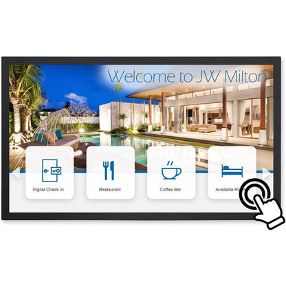 Sharp Nec Display 43" Ultra High Definition Commercial Display With Pre-Installed Ir Touch