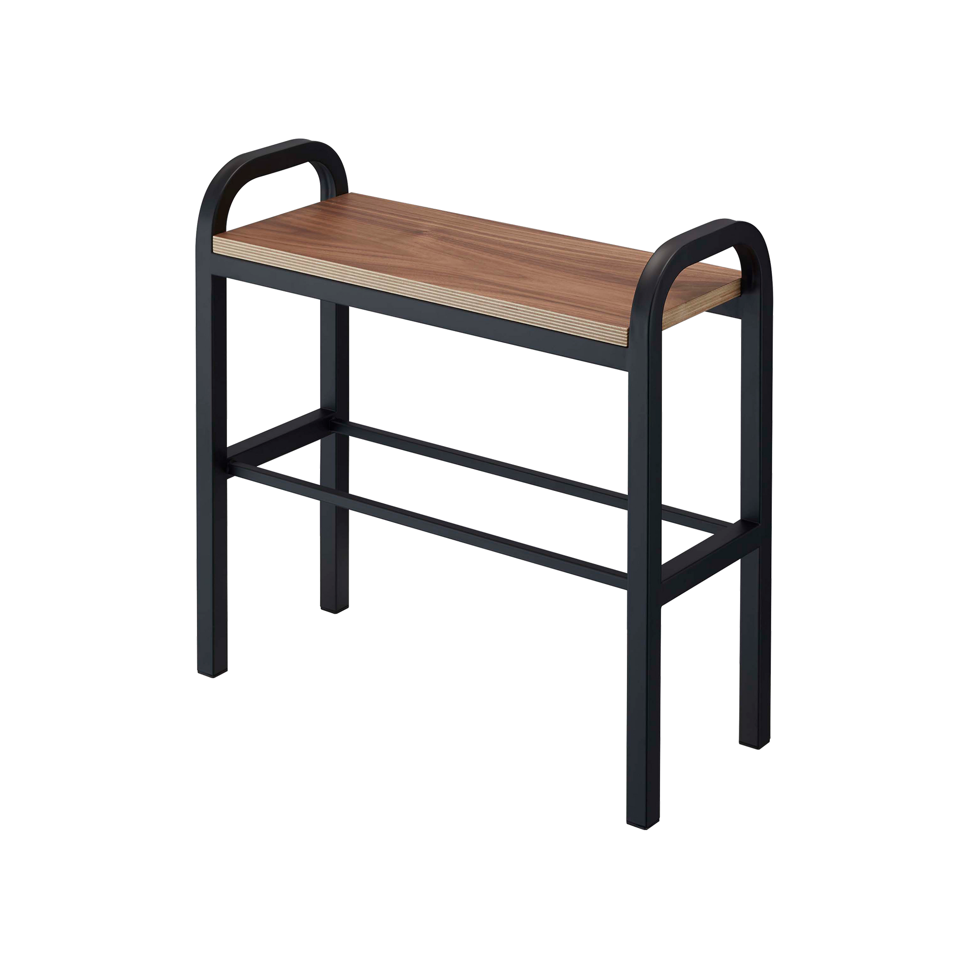 Shoe Organizer & Bench (18" H) - Steel + Wood