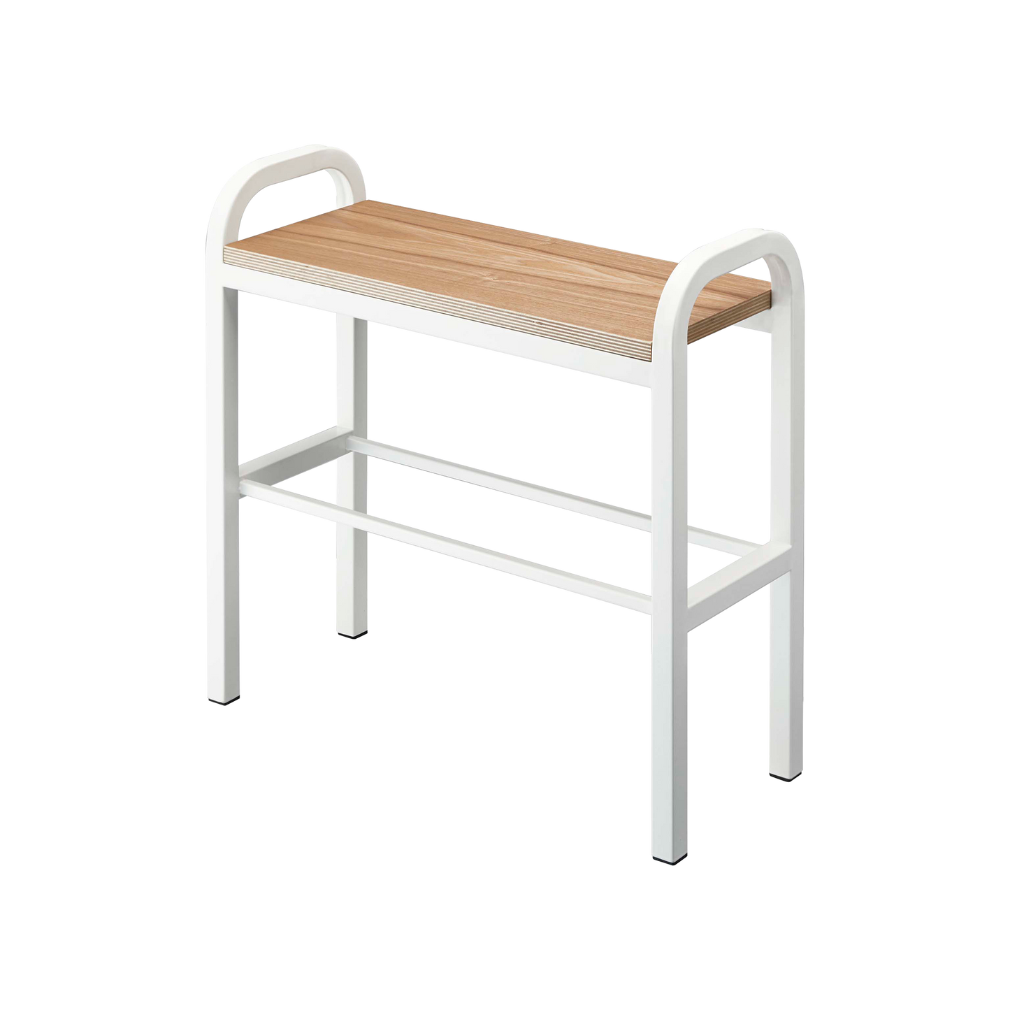 Shoe Organizer & Bench (18" H) - Steel + Wood