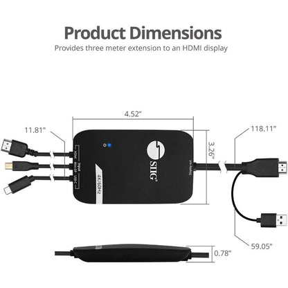 Siig 3X1 Hdmi 4K Multi Format Presentation Switcher - Byod