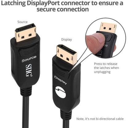 Siig 4K Displayport 1.2 Aoc Cable - 20M