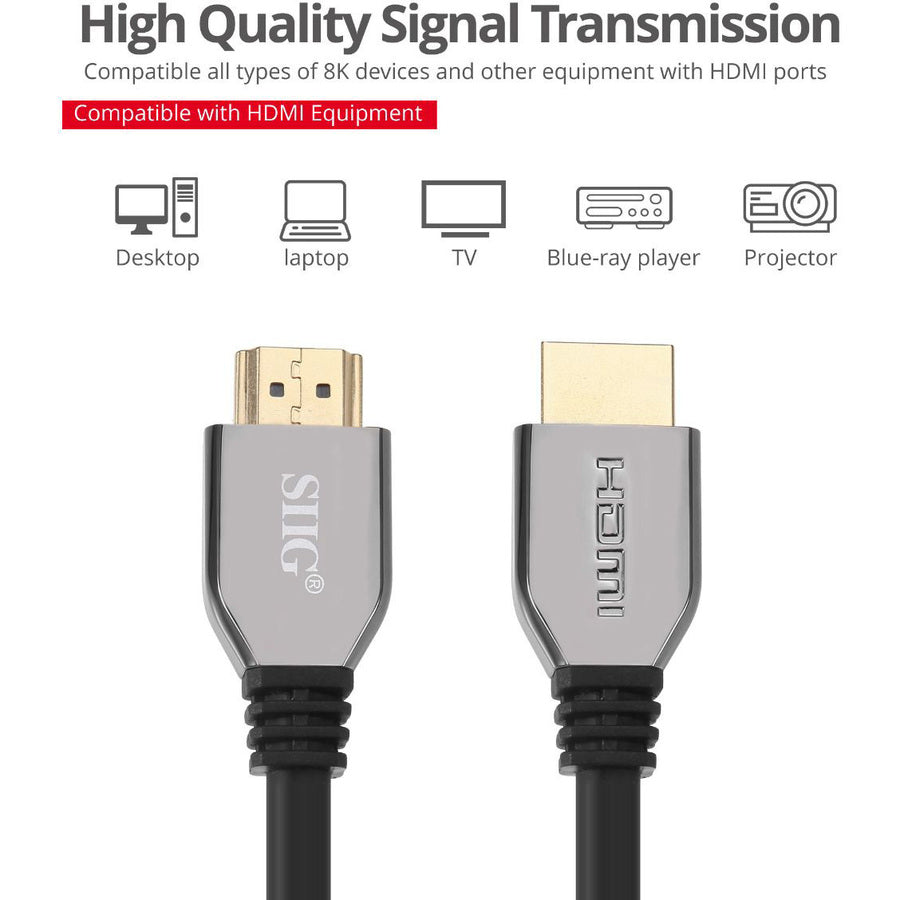 Siig 8K Ultra High Speed Hdmi Cable - 3.3Ft