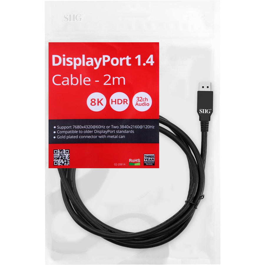 Siig Displayport 1.4 Cable - 2M