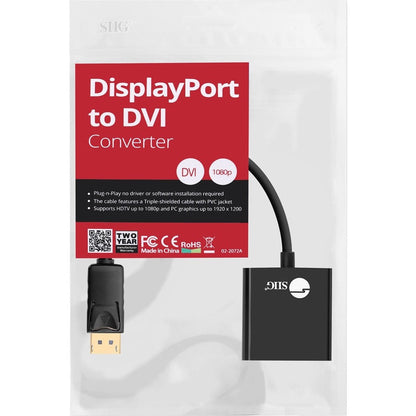 Siig Displayport To Dvi Converter