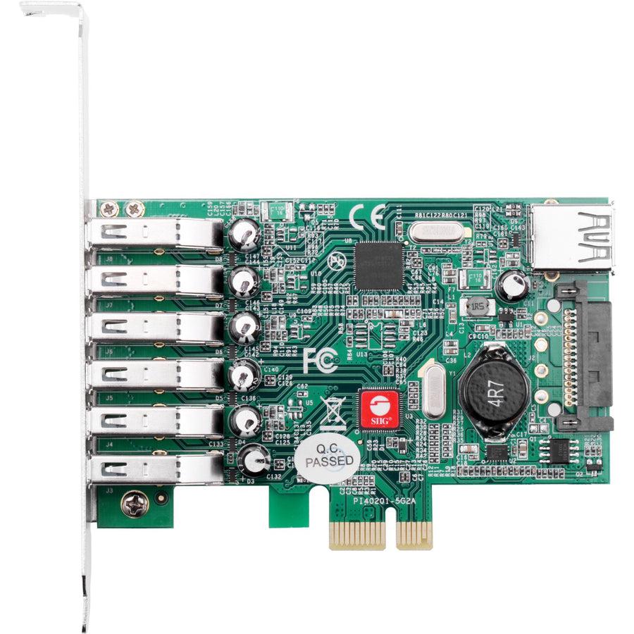 Siig Dp Usb 3.0 7-Port Pcie I/E Ju-P70011-S1