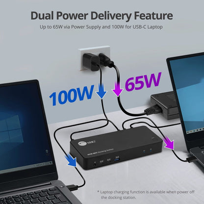 Siig Dual Host Usb-C Kvm Mst Docking Station