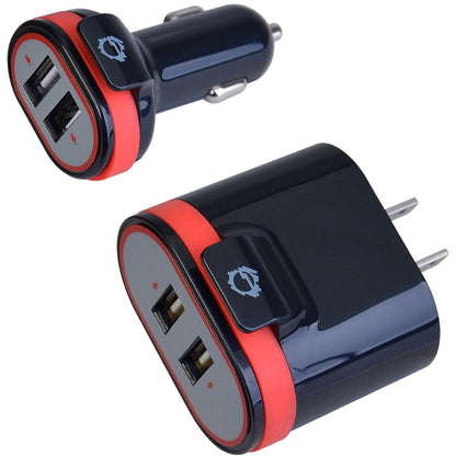Siig Fast Charging Usb Wall Charger & Car Charger Bundle Pack - Black