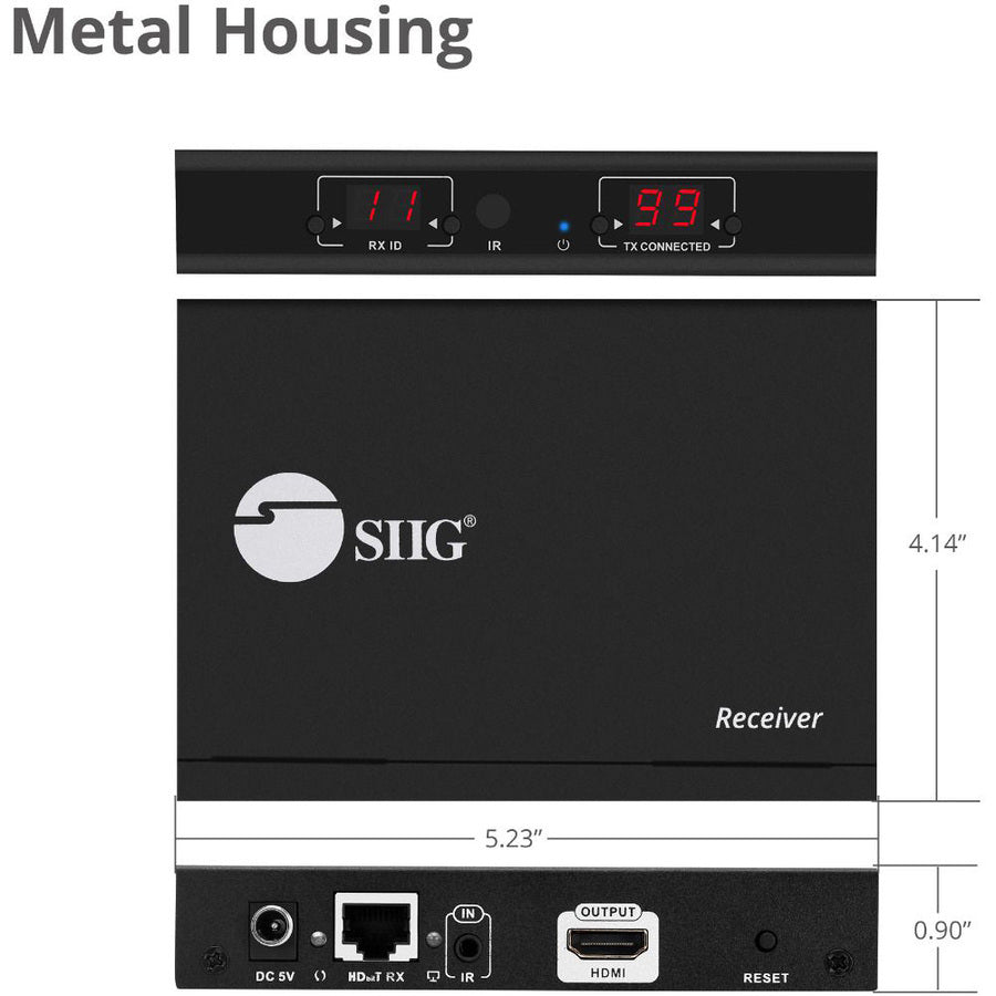 Siig Hdmi 2.0 4K60Hz Over Ip Extender / Matrix With Ir - Receiver